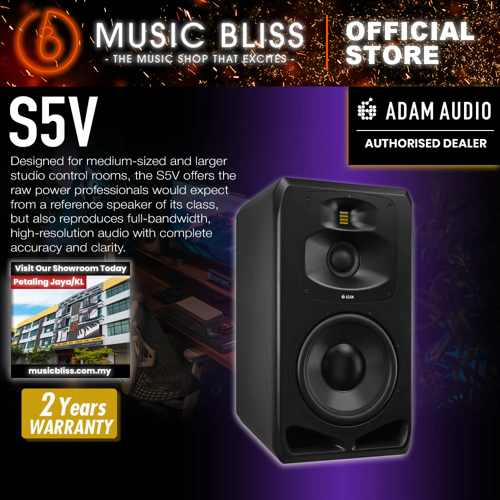 ADAM Audio S5V 12 inch 3-way Powered Studio Monitor - 1 unit