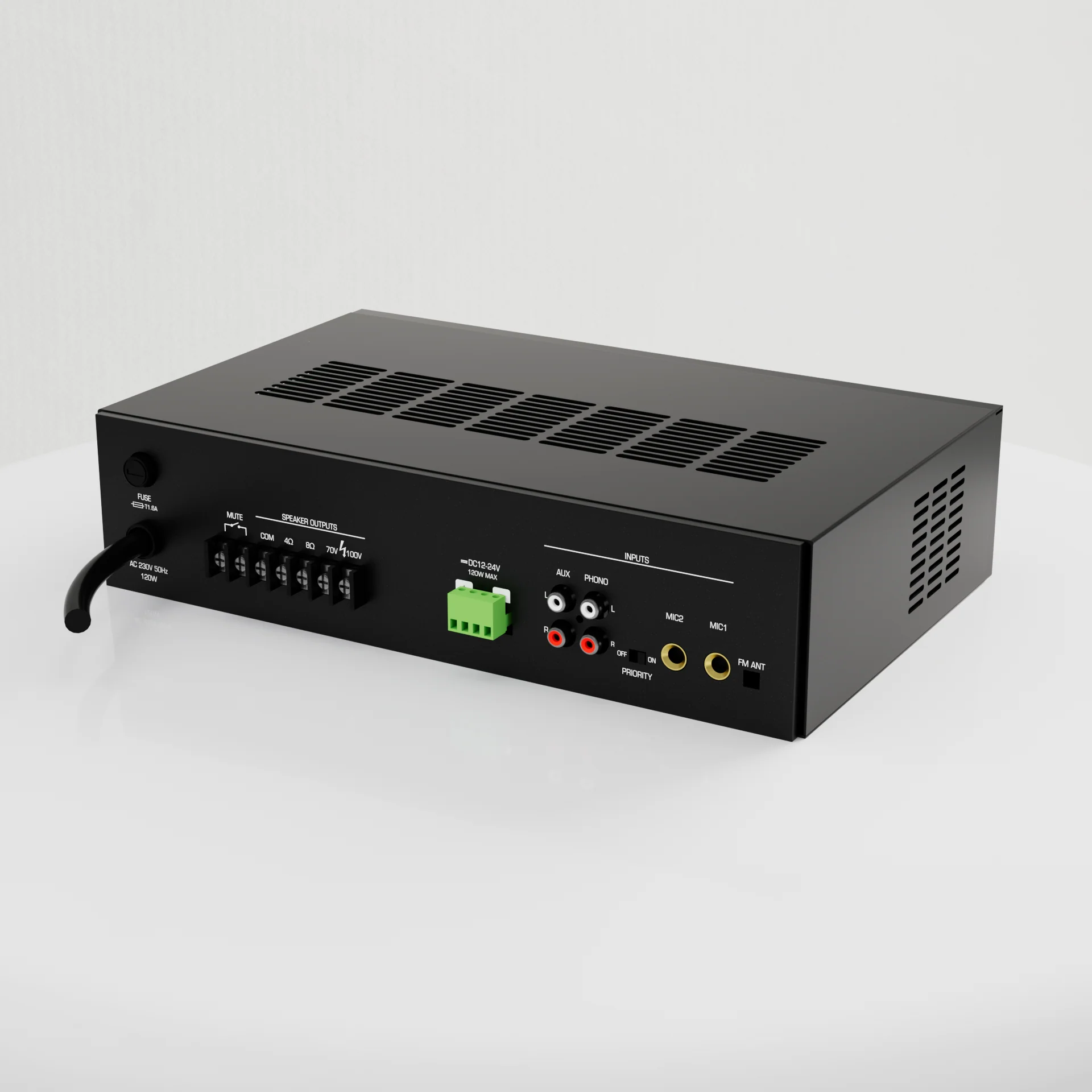 Team Onyx 60W Digital Bluetooth Mixer Amplifier with Audio Source - Image 2