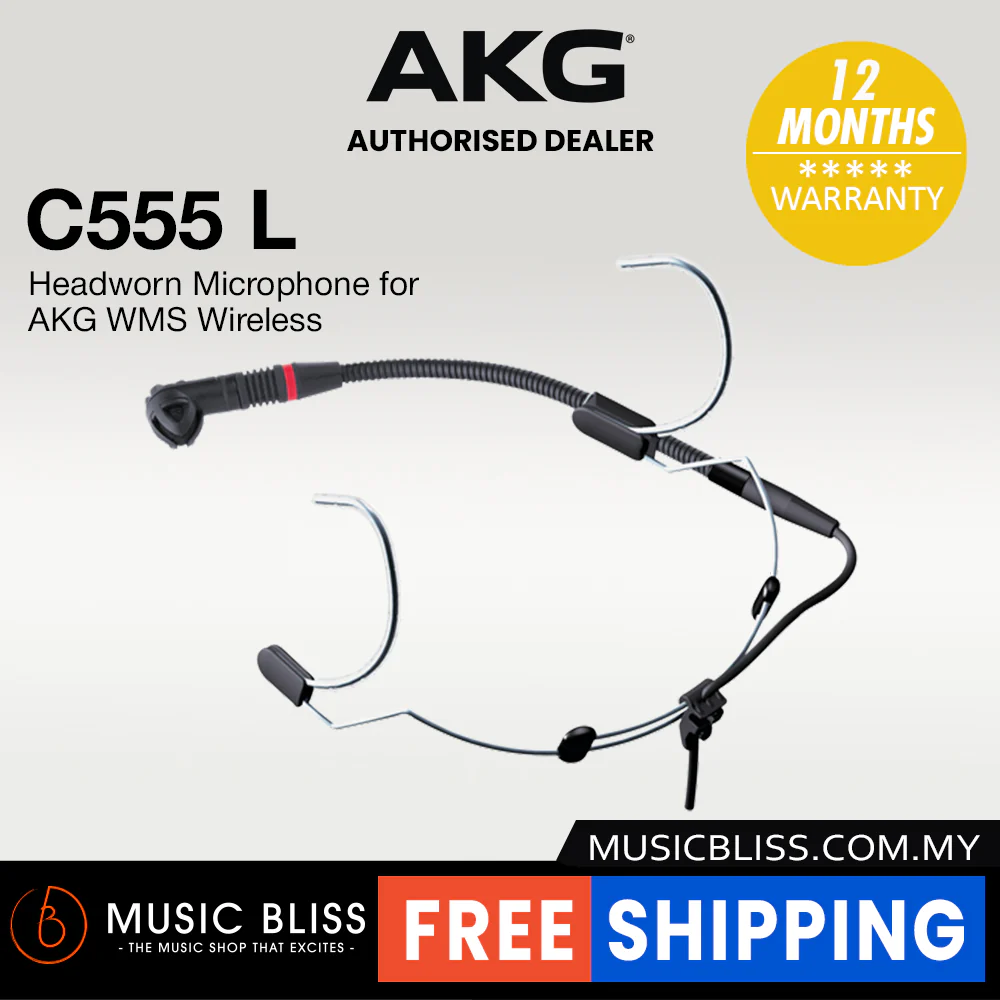 AKG C555 L Headworn Microphone for AKG WMS Wireless