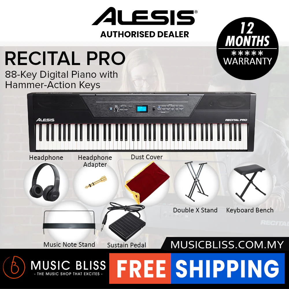 Alesis Recital Pro Entry-Level Portable Digital Piano – Affordable 88-Key for Beginners - Image 4