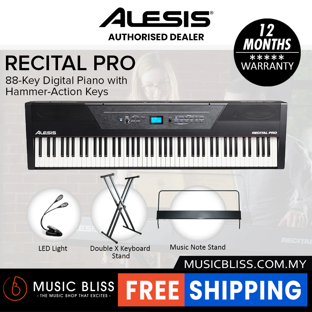 Alesis Recital Pro Entry-Level Portable Digital Piano – Affordable 88-Key for Beginners - Image 5