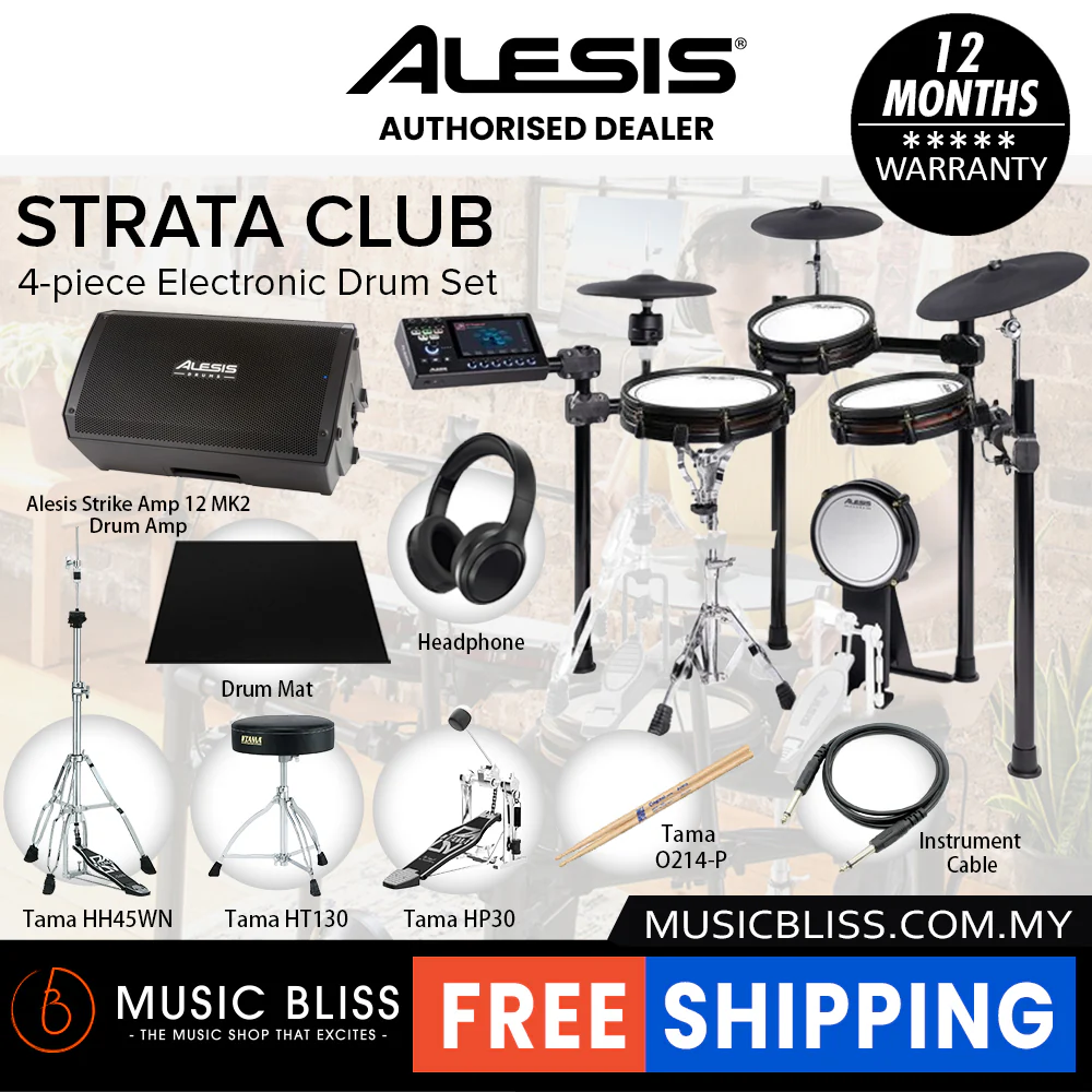 Alesis Strata Club 4-piece Electronic Drum Set - Image 2