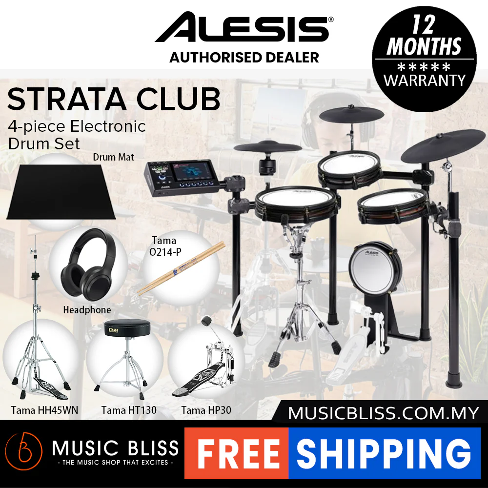 Alesis Strata Club 4-piece Electronic Drum Set - Image 3