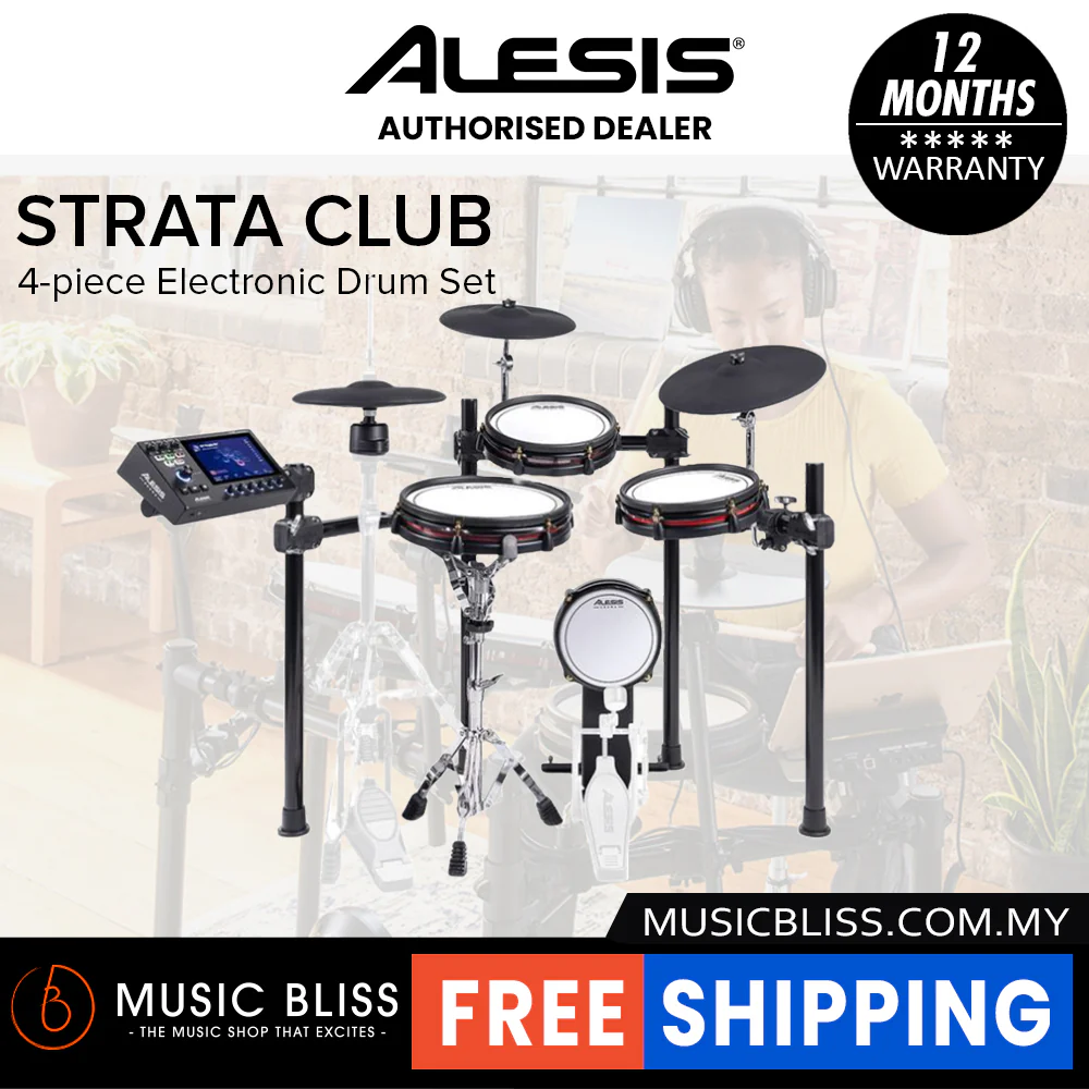Alesis Strata Club 4-piece Electronic Drum Set - Image 6