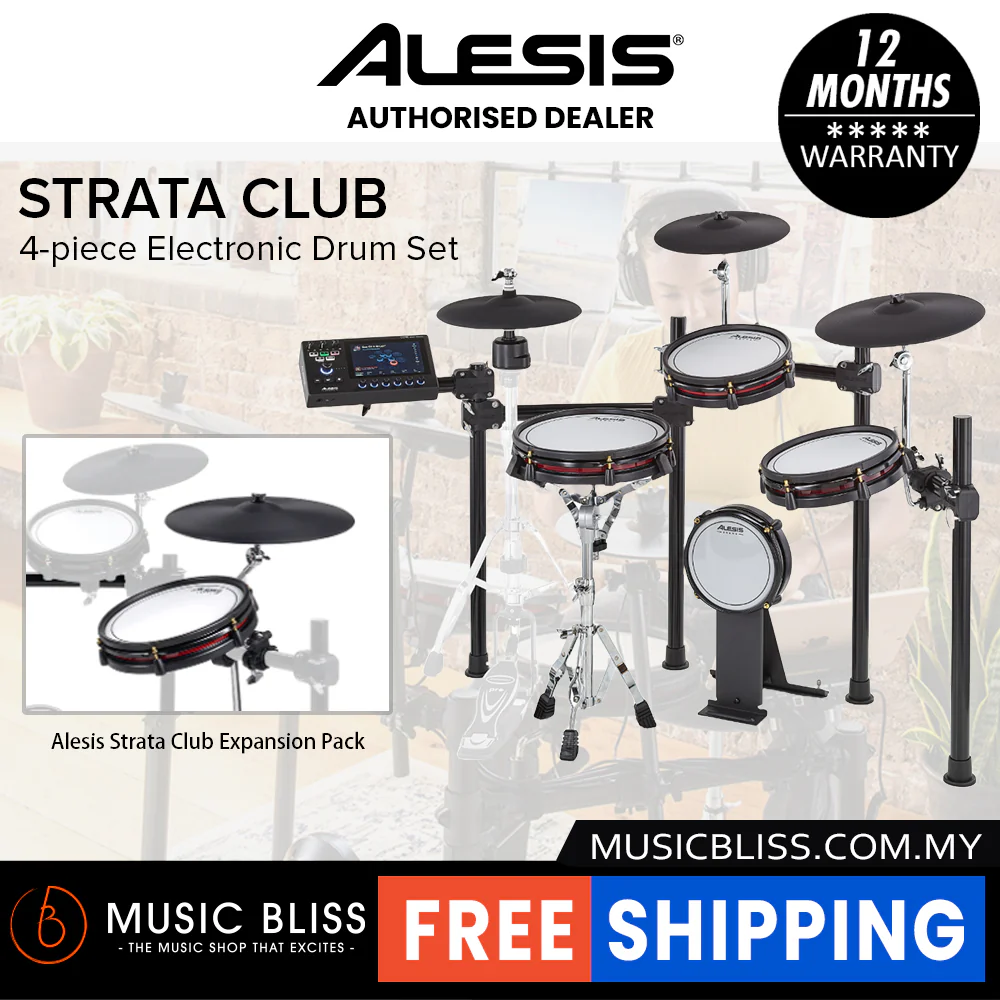Alesis Strata Club 4-piece Electronic Drum Set - Image 7