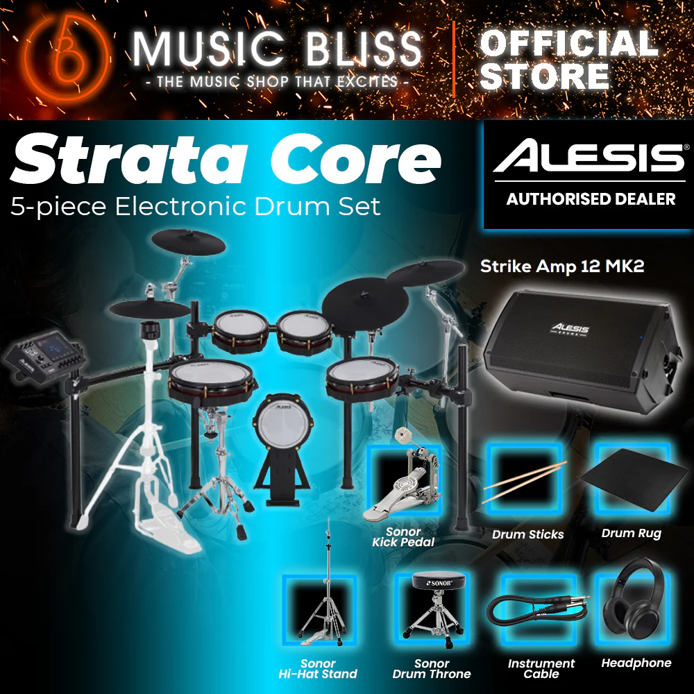 Alesis Strata Core 5-piece Electronic Drum Set - Image 11