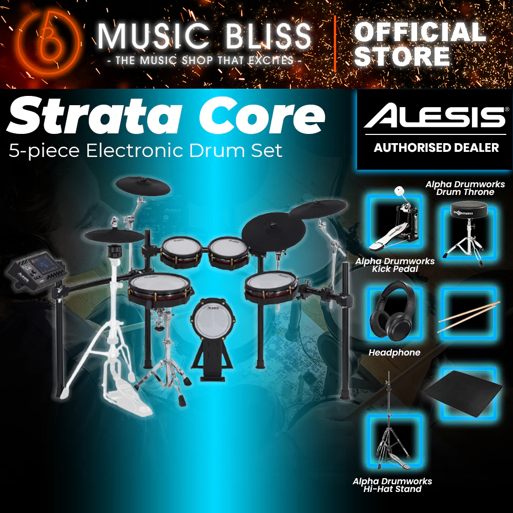Alesis Strata Core 5-piece Electronic Drum Set - Image 4