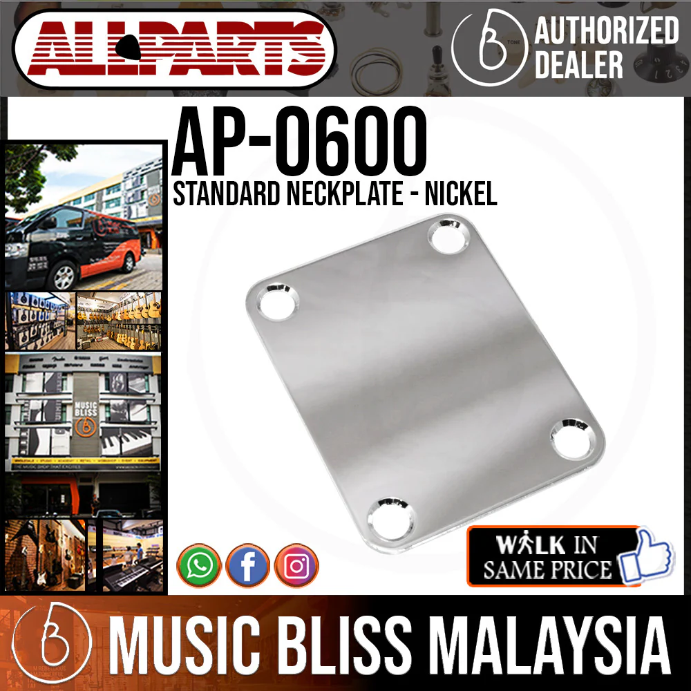 ALLPARTS AP-0600-001 Nickel Neckplate