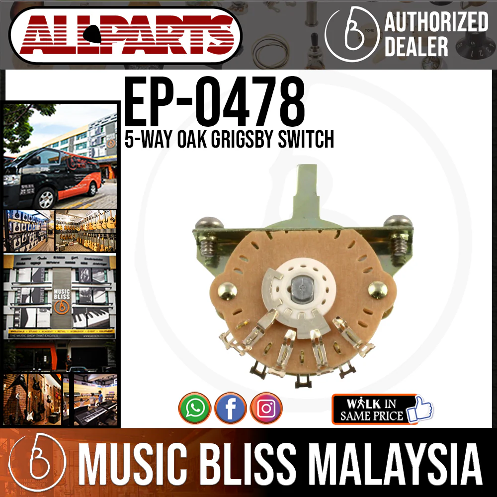 ALLPARTS EP-0478-000 5-Way Oak Grigsby Switch