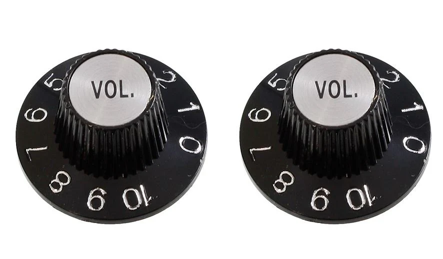 ALLPARTS PK-3244-023 Witch Hat Volume Knobs - Black (Pack of 2)
