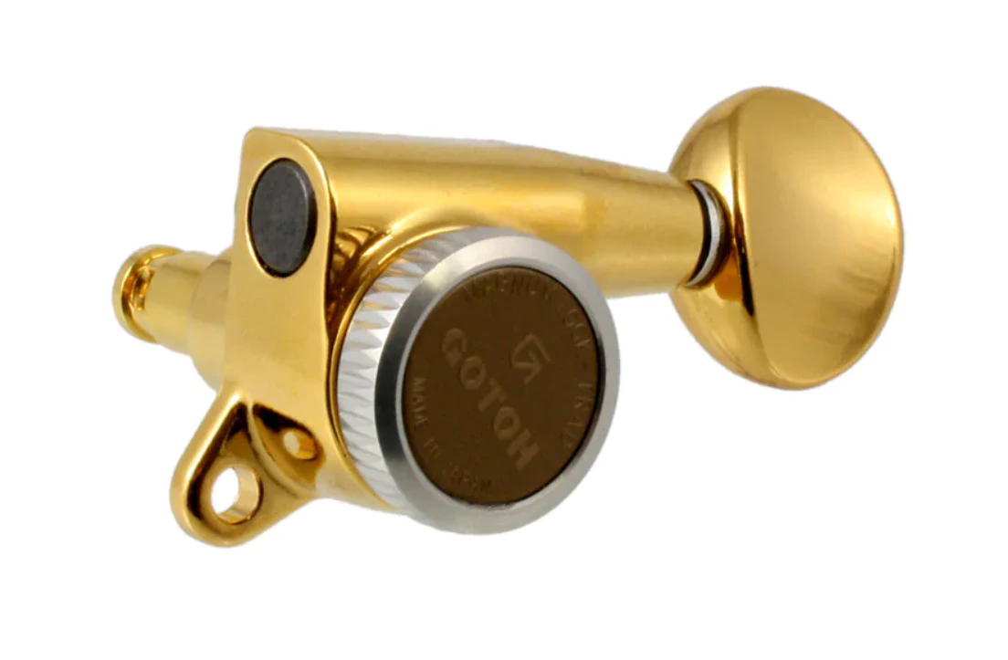 ALLPARTS TK-0768-002 Gold Gotoh SG381-MGT Locking Mini 6-in-line Keys (Pack of 6) - Image 2
