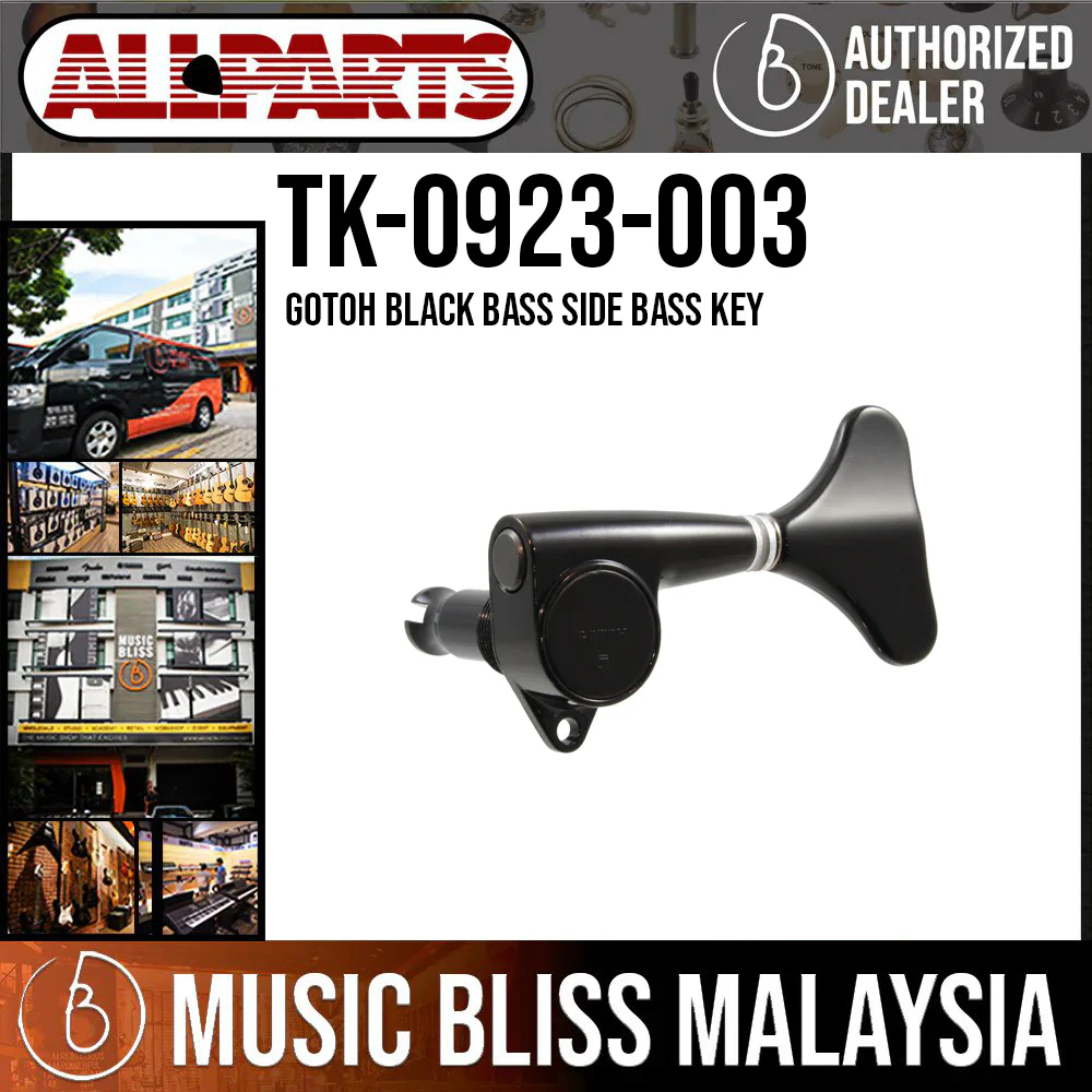ALLPARTS TK-0923-003 Gotoh Black Bass Side Bass Key