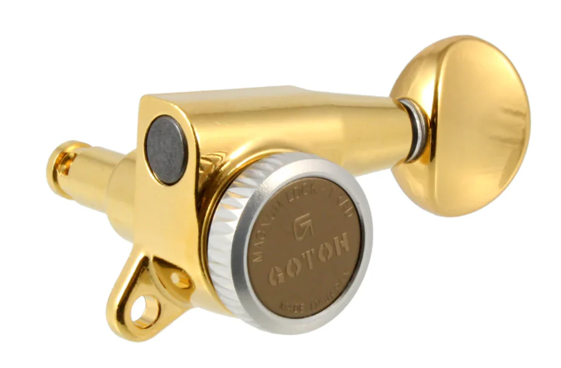 ALLPARTS TK-0938-002 Gotoh 3X3 Locking Tuners Gold (Pack of 6) - Image 2