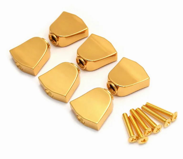 ALLPARTS TK-7715-002 Gold Keystone Buttons for Gotoh, Set of 6 - Image 2