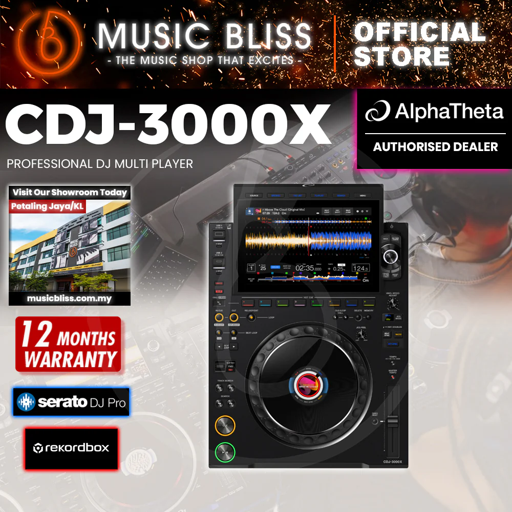AlphaTheta CDJ-3000X Professional DJ Media Player