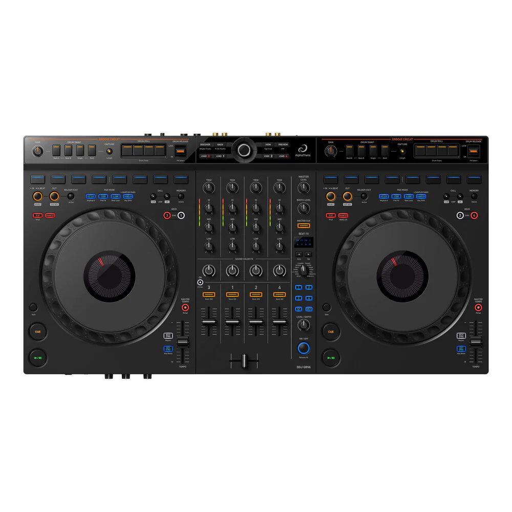 AlphaTheta DDJ-GRV6 4-channel DJ Controller with Groove Circuit - Image 10