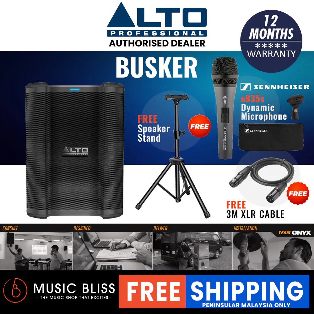 Alto Professional Busker Portable 200-watt Battery-powered PA Speaker - Image 5