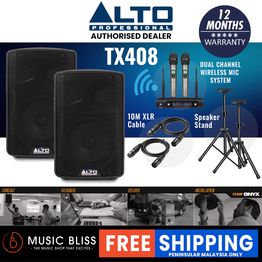 Alto Professional TX408 350-watt 8-inch Powered Speaker - Image 4