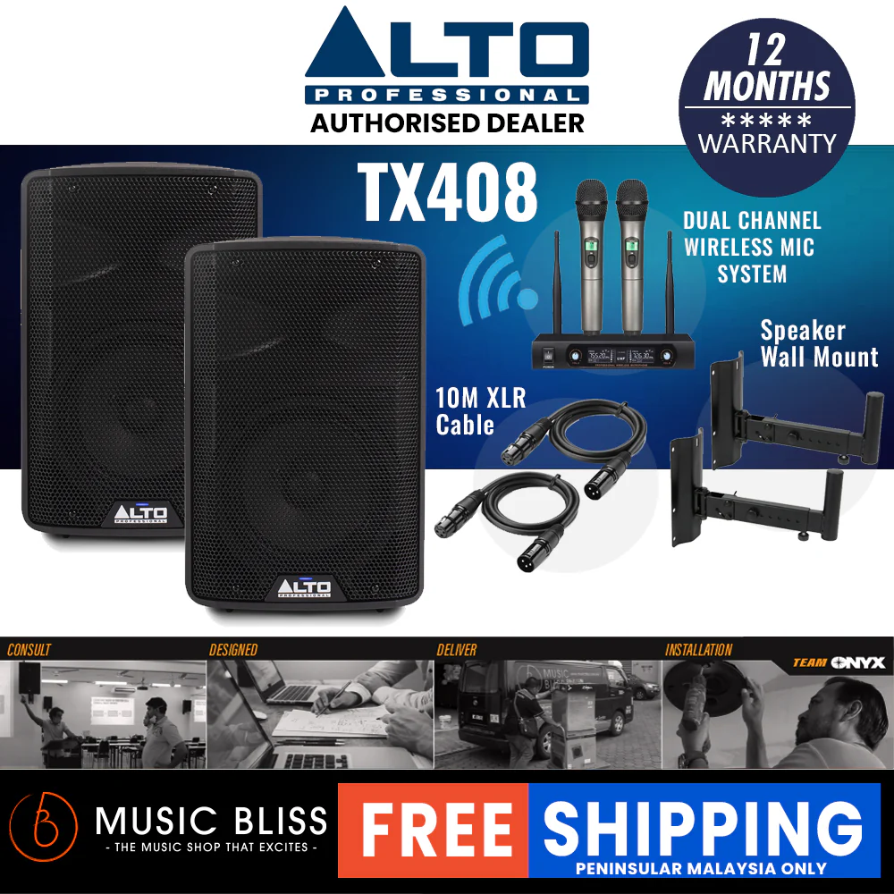 Alto Professional TX408 350-watt 8-inch Powered Speaker - Image 5