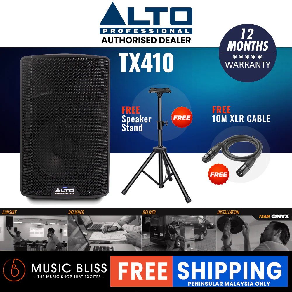 Alto Professional TX410 350-watt 10-inch Powered Speaker - Image 2
