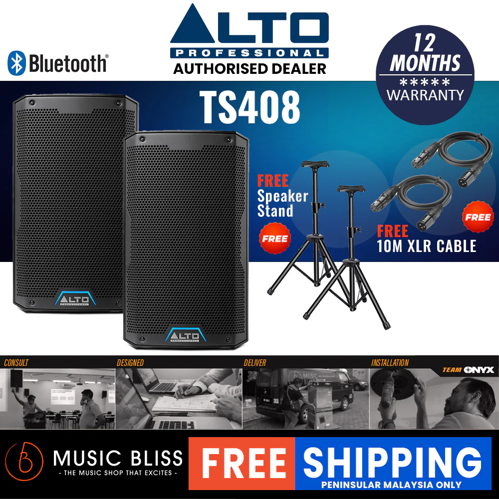 Alto TS408 2000W 8" Powered Speaker - Image 2