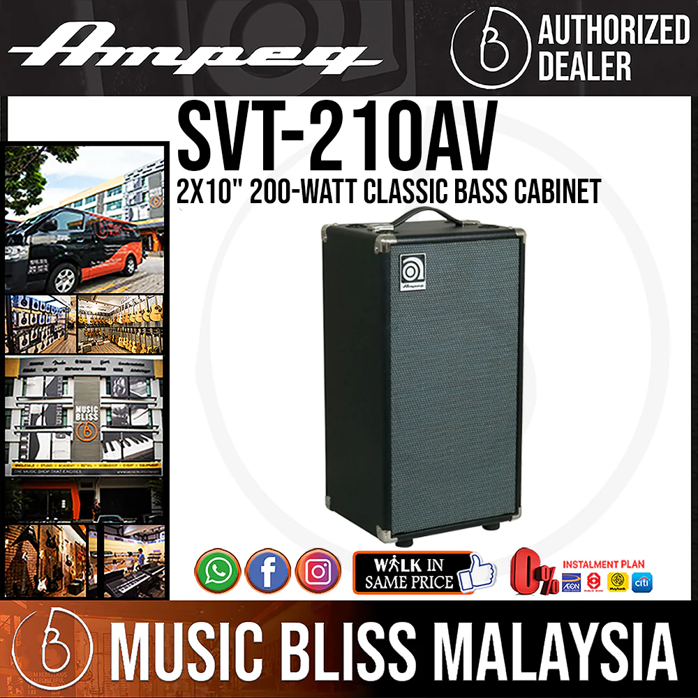 Ampeg SVT-210AV 2x10" 200-Watt Classic Bass Cabinet