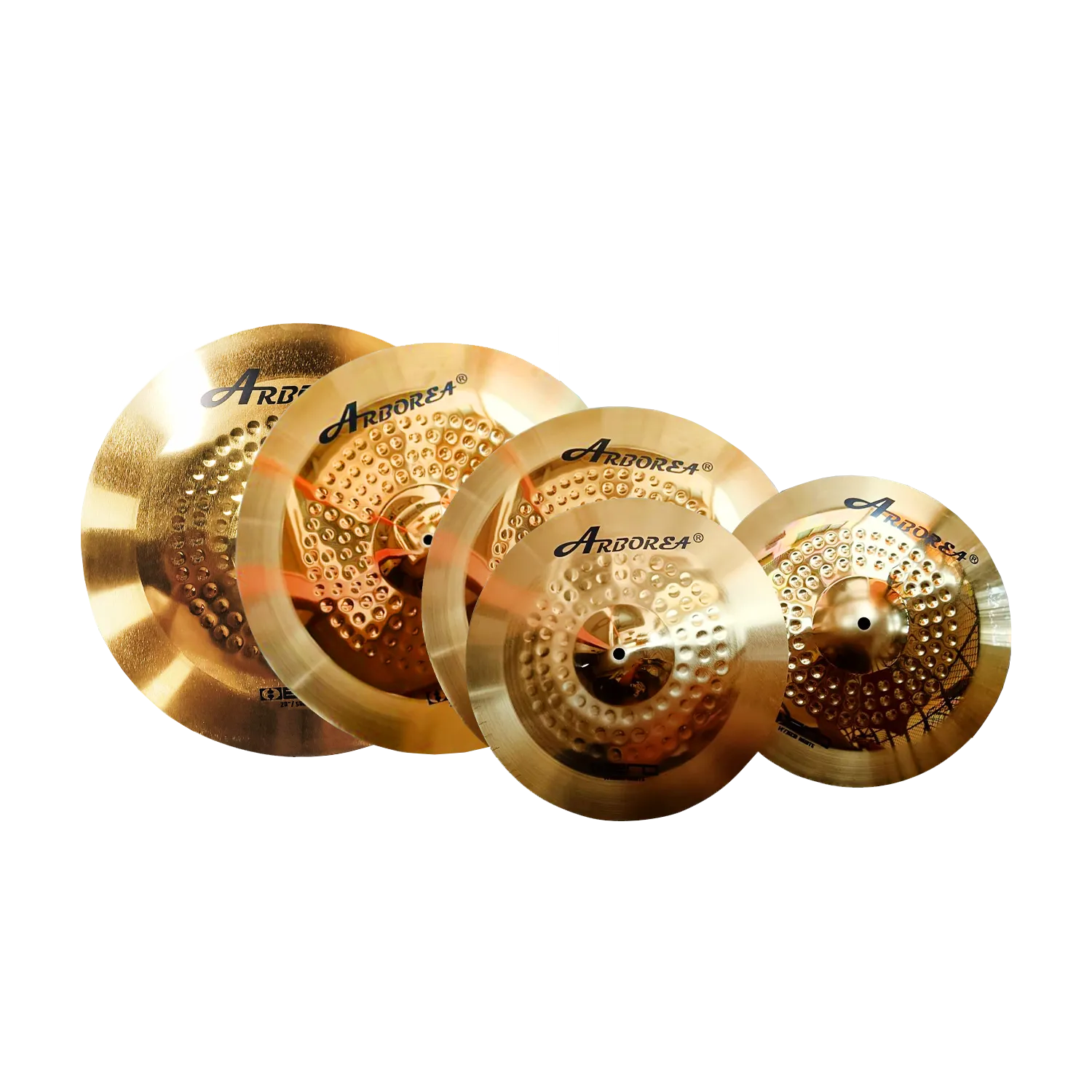 Arborea Hero 2.0 Series Cymbal Set - (14" Hi-Hat /16" Crash /18" Crash /20" Ride)