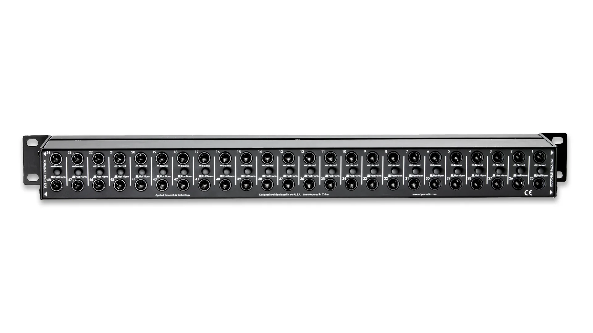 ART P48 48-point Patchbay with 1/4" TRS Jacks and Normal/Half-normal Operation - Image 3