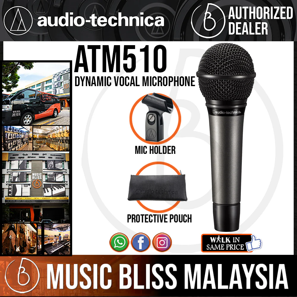 Audio Technica Artist Series ATM510 Dynamic Vocal Microphone