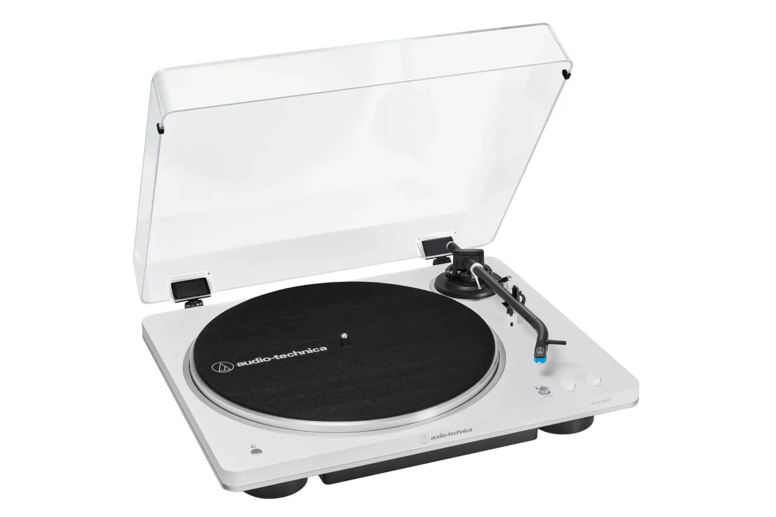 Audio Technica AT-LP70XBT Fully Automatic Wireless Belt-Drive Turntable - White/Silver - Image 5