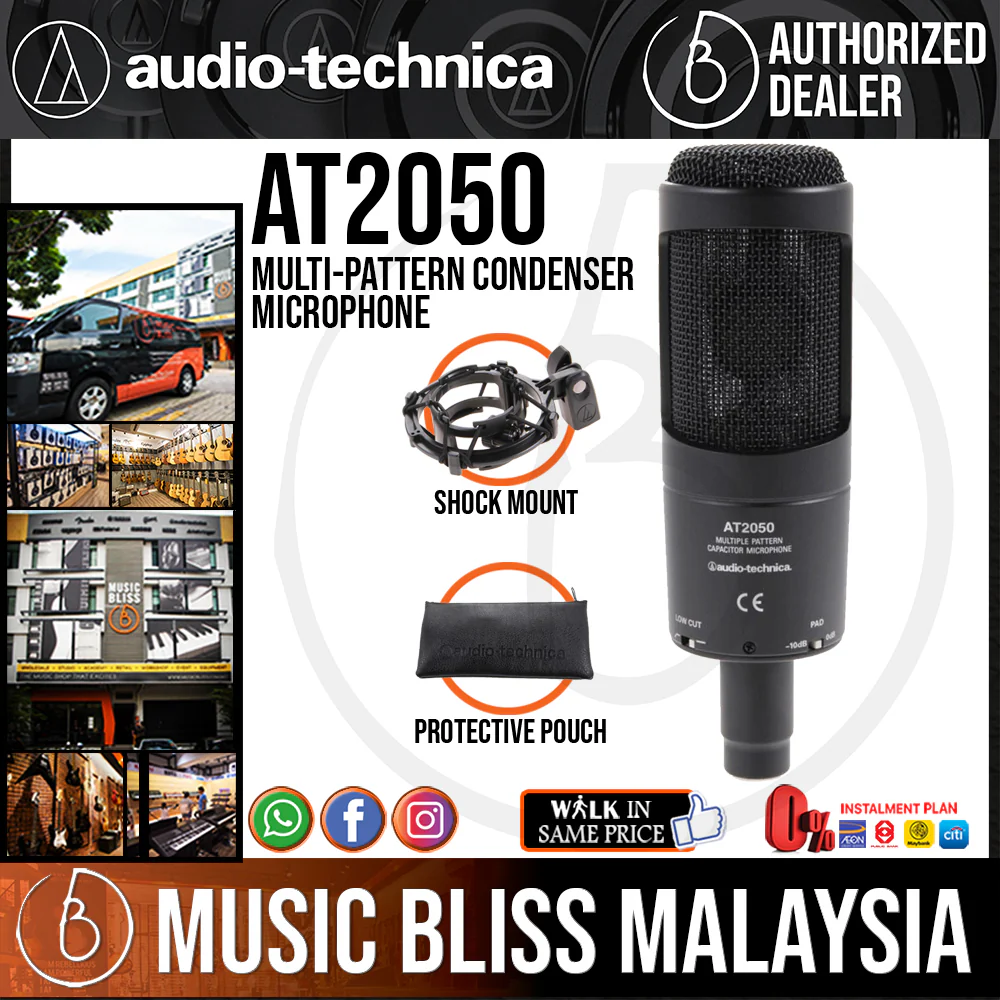 Audio Technica AT2050 Multi-Pattern Condenser Microphone