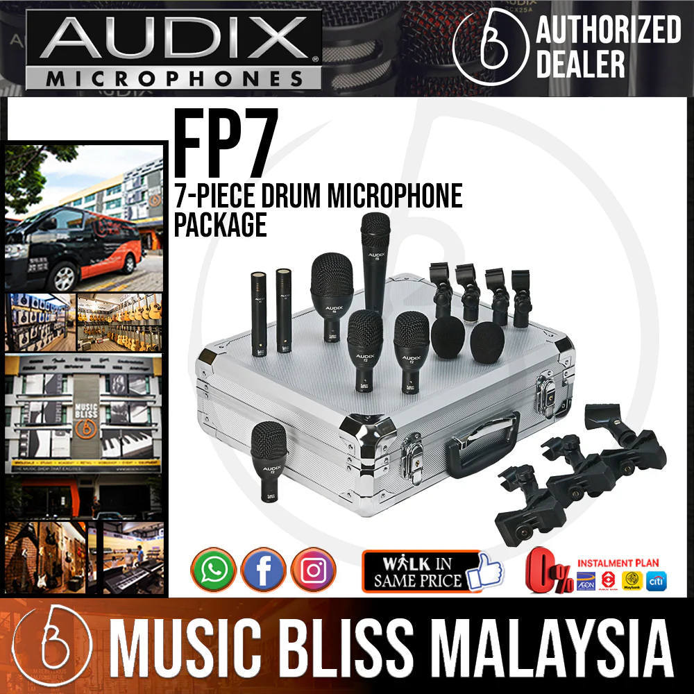 Audix FP7 7-piece Drum Microphone Package