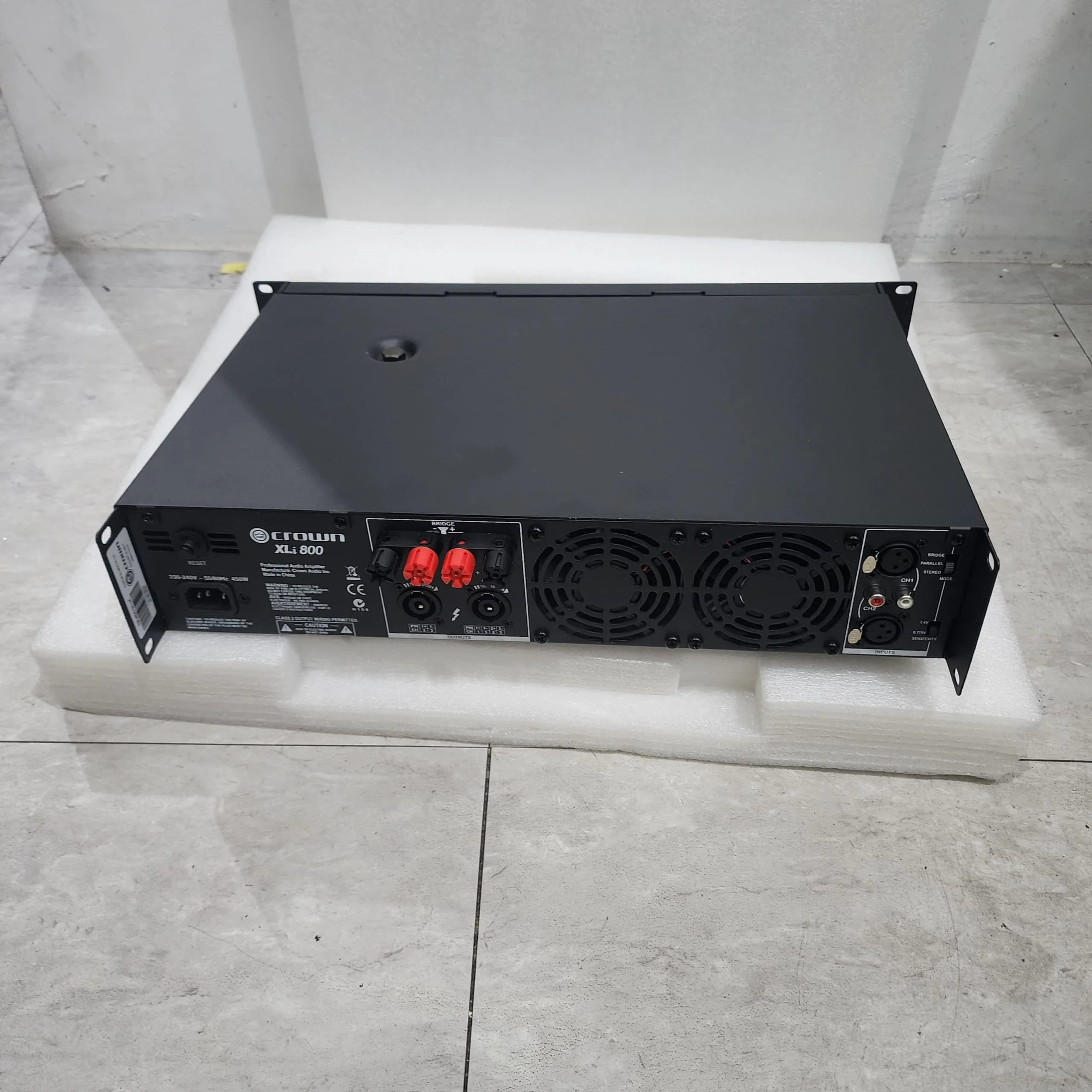 B STOCK (BS-206) Crown XLi 800 2-channel Power Amplifier - Image 3
