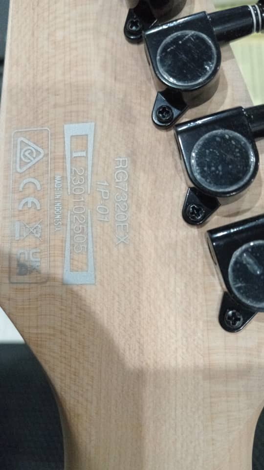 B STOCK (BS-406) Ibanez RG7320EX 7-string Electric Guitar - Black Flat (RG7320EX-BKF) - Image 12