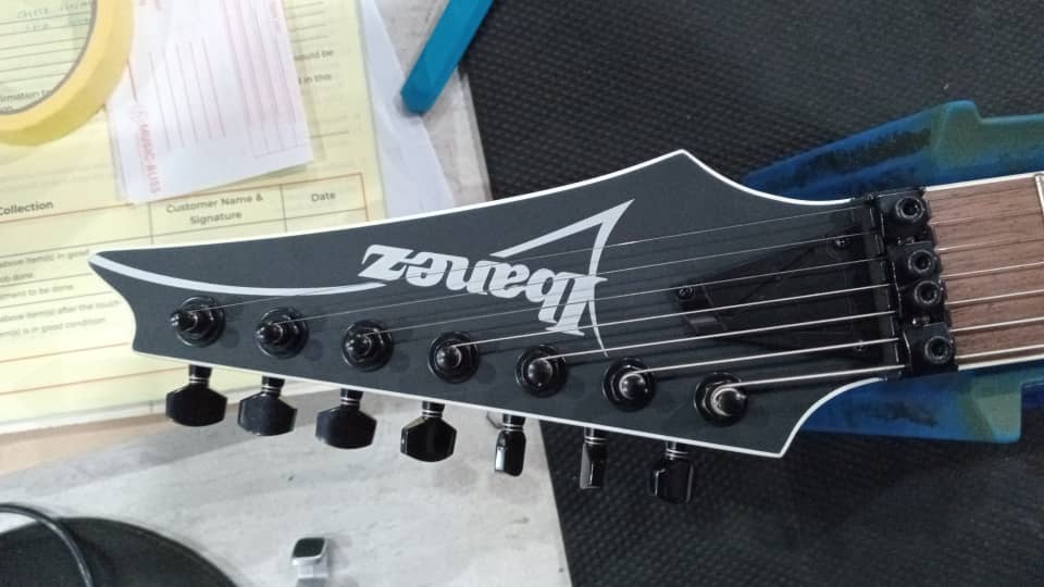 B STOCK (BS-406) Ibanez RG7320EX 7-string Electric Guitar - Black Flat (RG7320EX-BKF) - Image 4