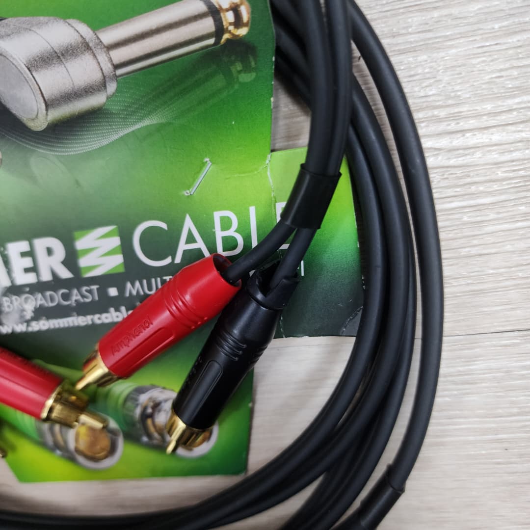 B STOCK (BS-488) Sommer Onyx 2025 Dual RCA to Dual RCA Stereo Interconnect Cable (3 Meters) - Image 4