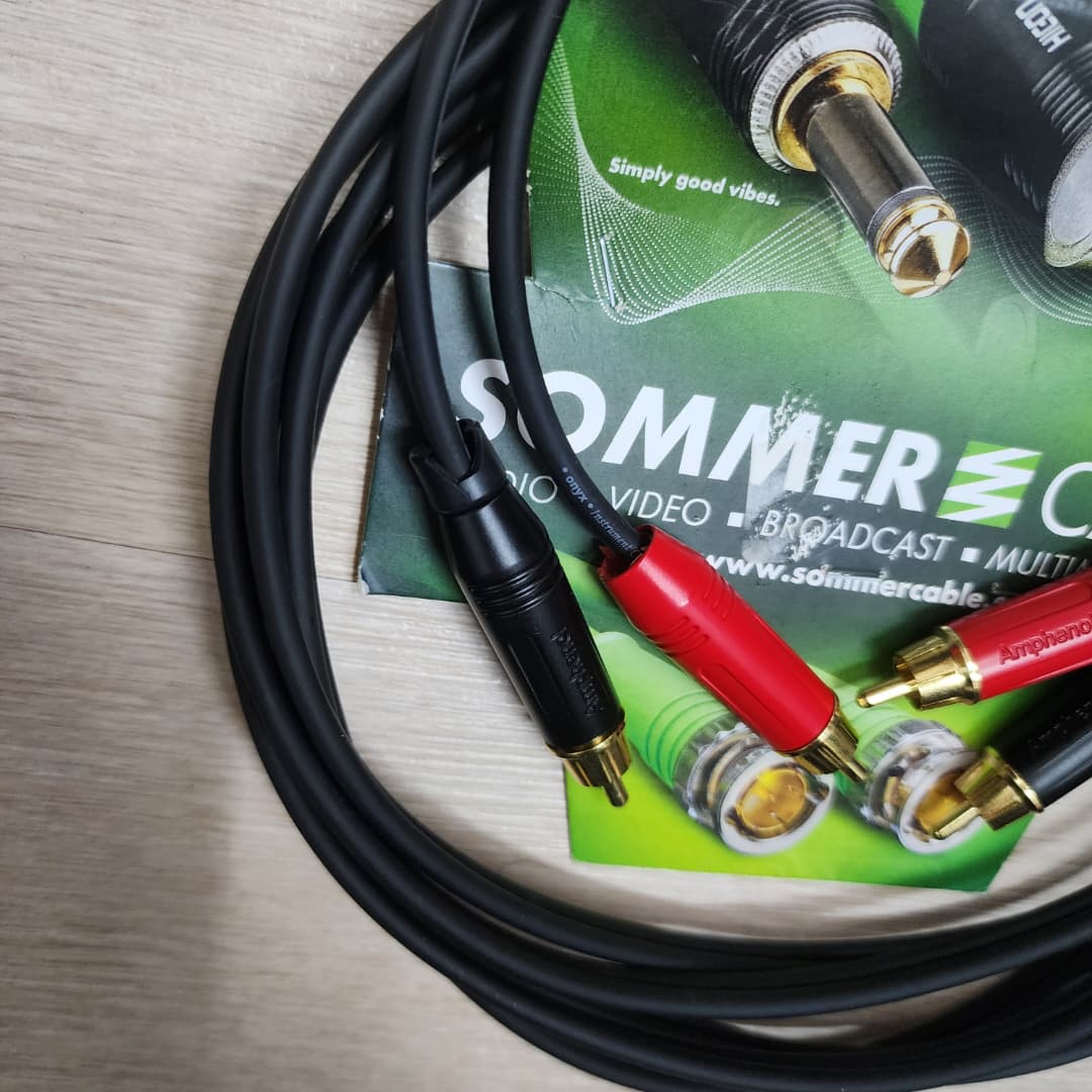 B STOCK (BS-488) Sommer Onyx 2025 Dual RCA to Dual RCA Stereo Interconnect Cable (3 Meters) - Image 5