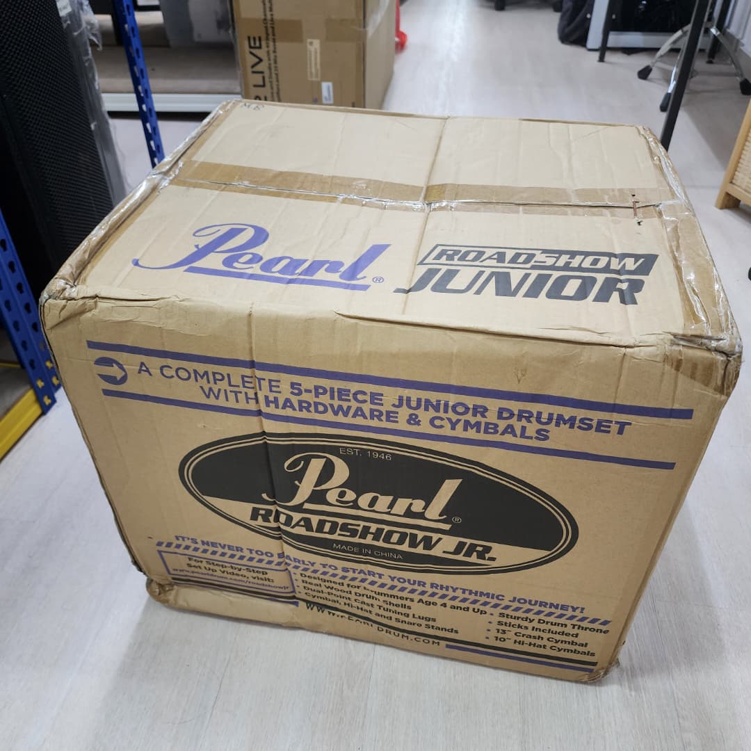B STOCK (BS-500) Pearl Roadshow Junior 5-piece Complete Drum Set with Cymbals and Hardware - Jet Black - Image 3