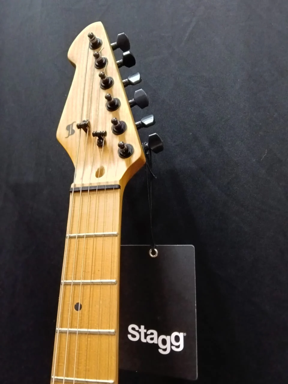 B STOCK (BS-648) Stagg SEM-TWO H BK Metal Series Electric Guitar - Black - Image 2