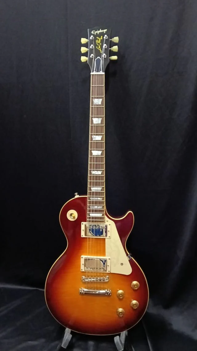 B STOCK (BS-693) Epiphone 1959 Les Paul Standard Reissue Electric Guitar - Deep Cherry Sunburst - Image 2