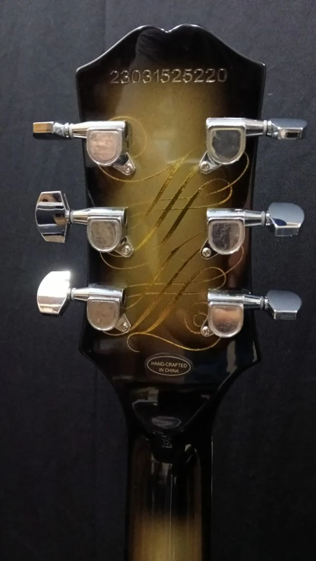 B STOCK (BS-694) Epiphone Adam Jones Les Paul Custom Art Collection Electric Guitar, Case Included - Korin Faught's, "Sensation" - Antique Silverburst - Image 3