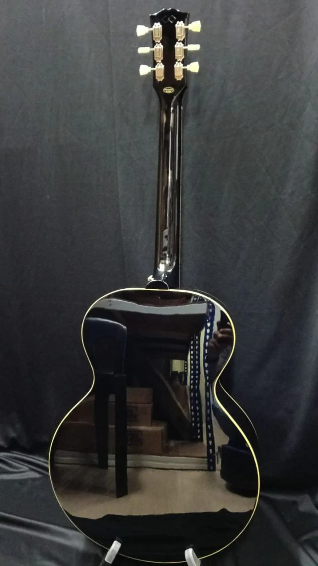 B STOCK (BS-696) (Epiphone Inspired by Gibson Custom) Epiphone J-180 LS Acoustic-Electric Guitar - Ebony - Image 5