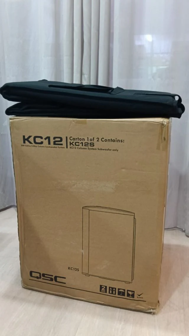 B STOCK (BS-705) QSC KC12 3000W Active 3-Way Portable Column-Array PA System with Subwoofer - Black - Image 2