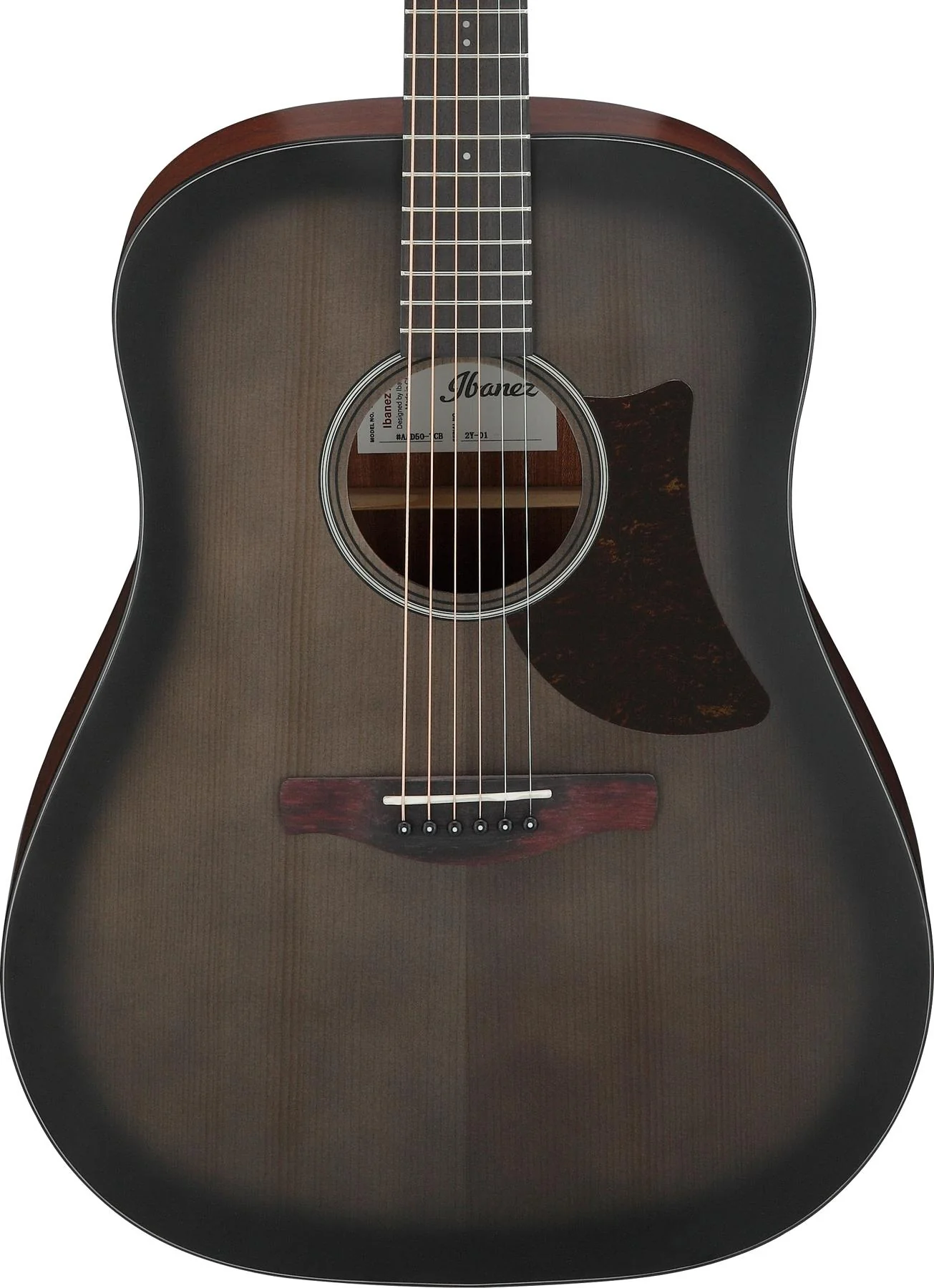 Ibanez AAD50CE Advanced Acoustic-electric Guitar - Transparent Charcoal Burst - Image 4