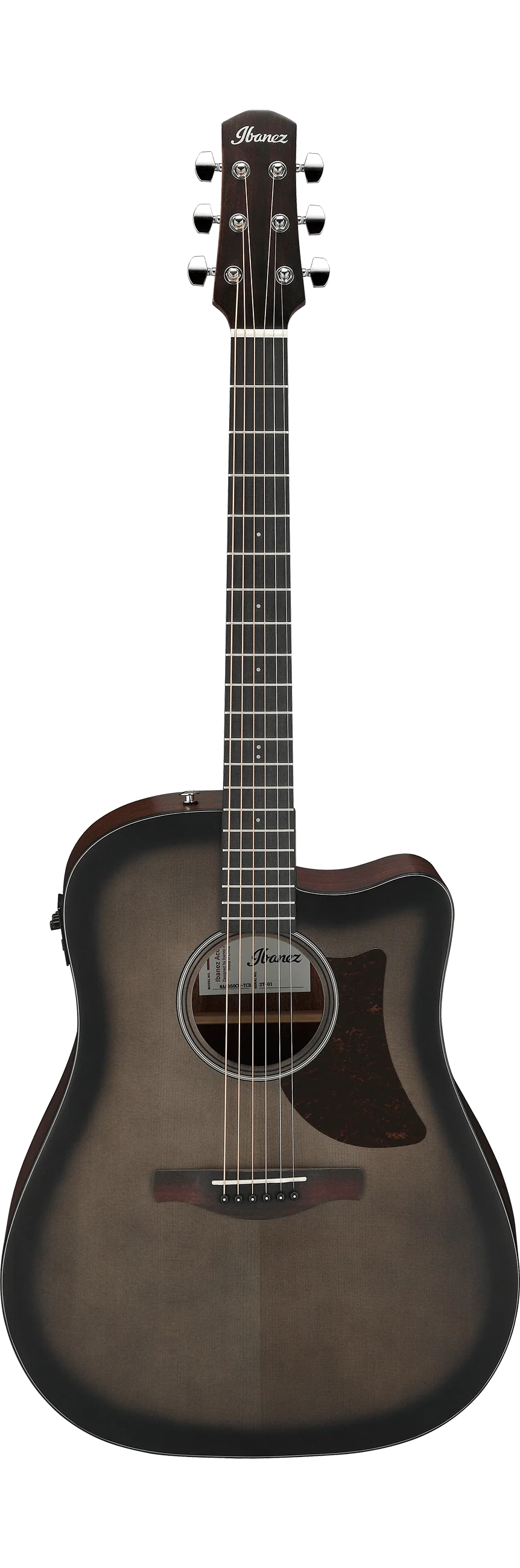 Ibanez AAD50CE Advanced Acoustic-electric Guitar - Transparent Charcoal Burst - Image 5