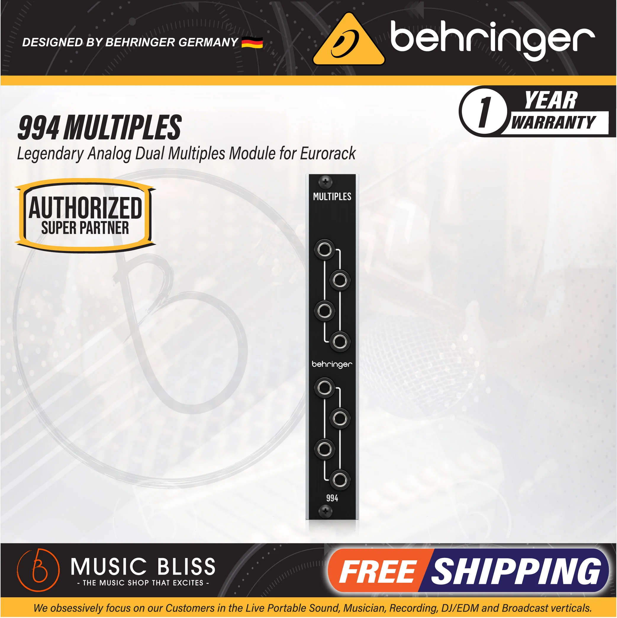 Behringer 994 Multiples Passive Multiples Eurorack Module