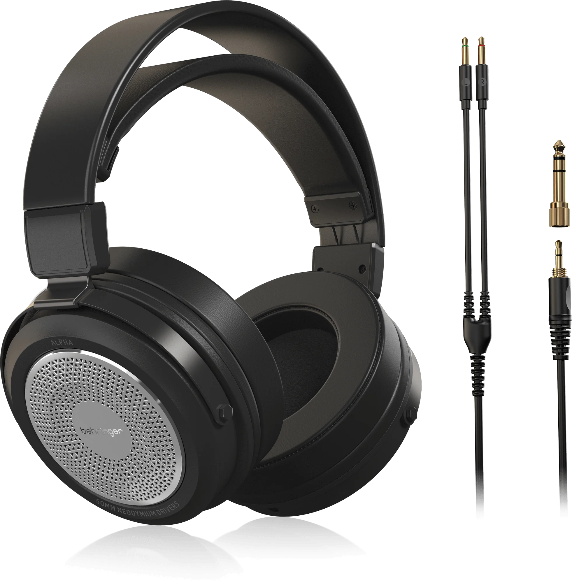 Behringer Alpha Premium Retro-Style Open-Back High-Fidelity Headphones - Image 2