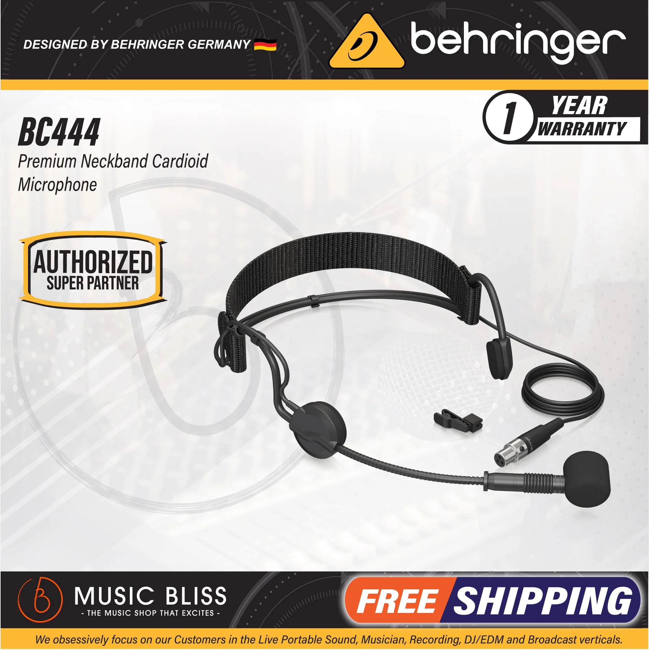 Behringer BC444 Neckband Cardioid Microphone