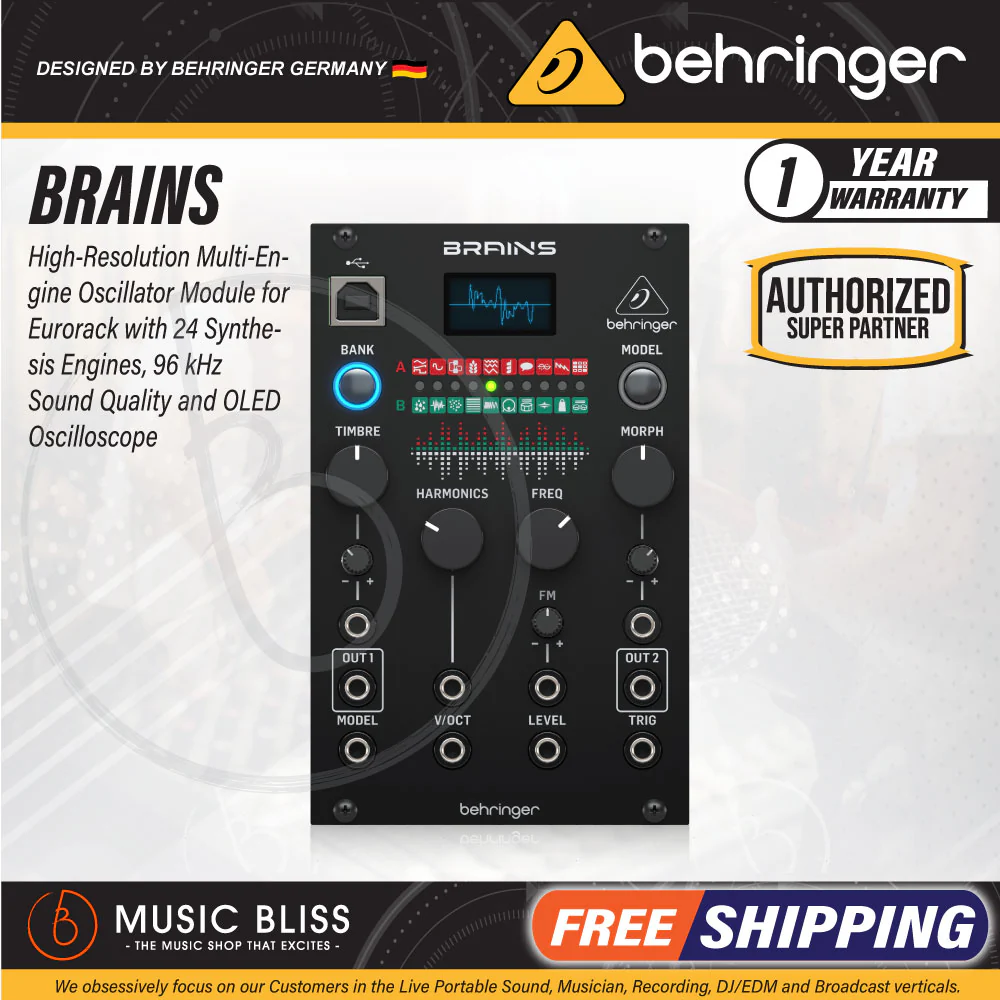 Behringer Brains Multi-Engine Oscilator Eurorack Module