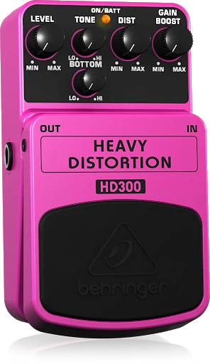 Behringer HD300 Heavy Distortion Guitar Effects Pedal - Image 2
